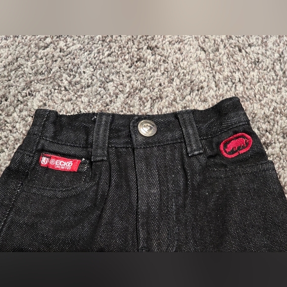 ECKO UNLTD Black Denim Vintage Y2k Boys Size 6m - Picture 2 of 4